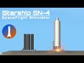 StarShip SN-4 static fire test in SpaceFlight Simulator | SFS |