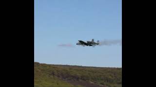A-10 Warthog Unleashes Full Firepower #military #aviation