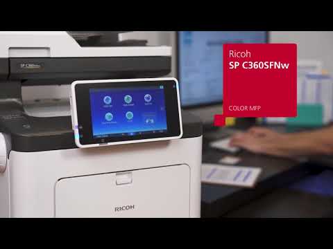 Produce vibrant color output with the RICOH SP C360SFnw & SP C360DNw