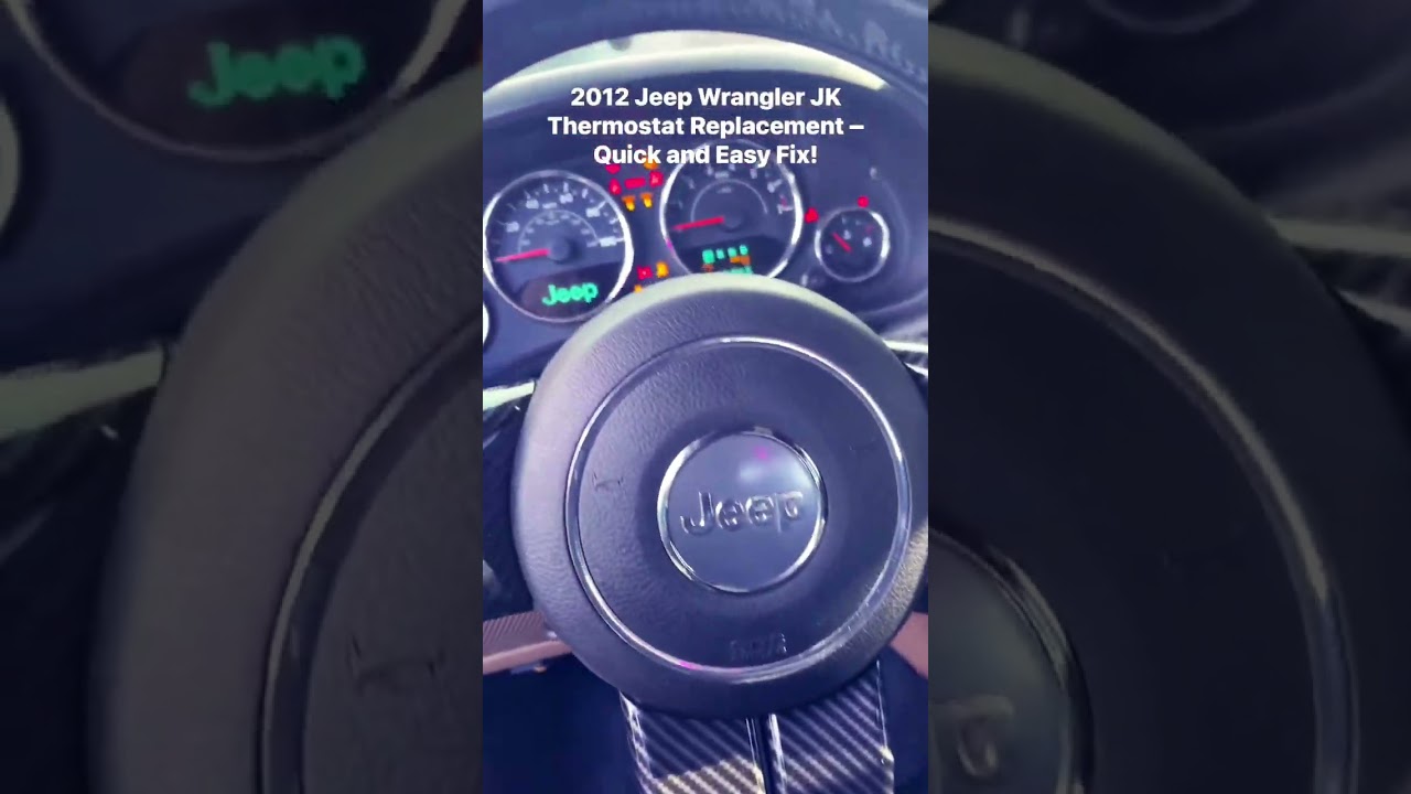 2012 Jeep Wrangler JKThermostat Replacement -Quick and Easy Fix #automobile #diy #shorts