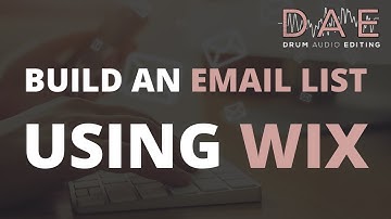Create An Email List For Your Music Business (Wix Website Tutorial)
