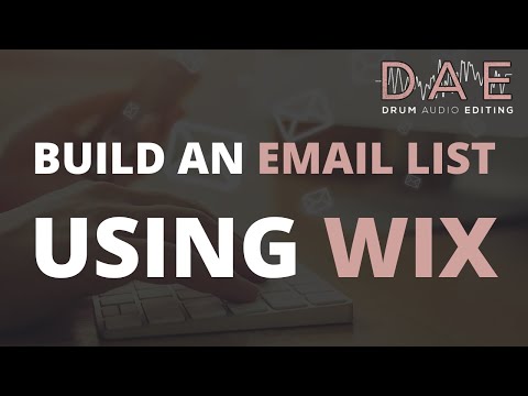 Create An Email List For Your Music Business (Wix Website Tutorial)