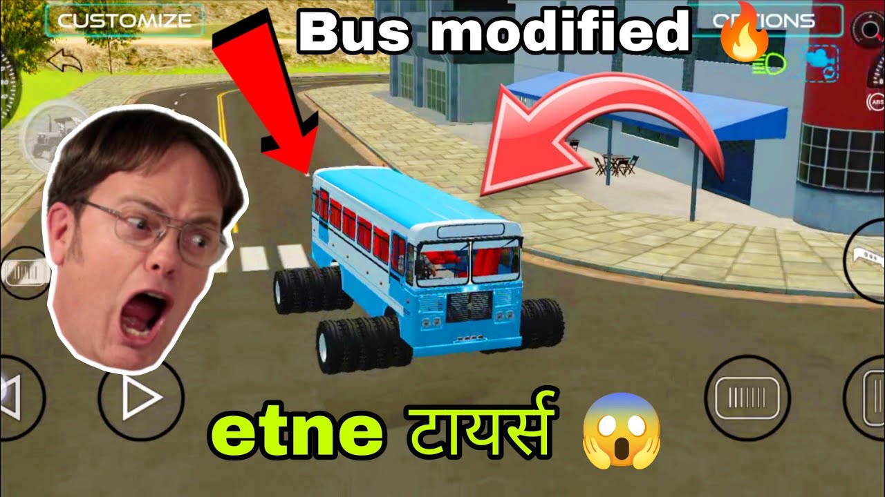 Bus modified & stunt 💥 | Bus simulator etne टायर्स 😱 | #bussimulator # ...