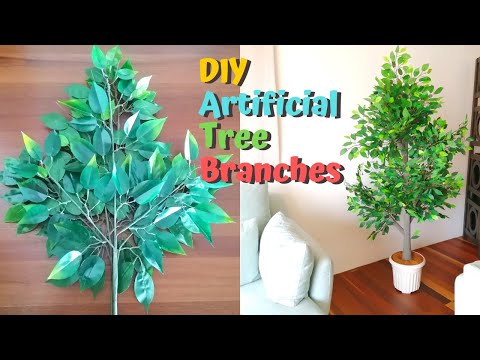 How to Make Artificial tree branches | DIY fake leaf looks