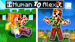 From HUMAN to ALEX in Minecraft!