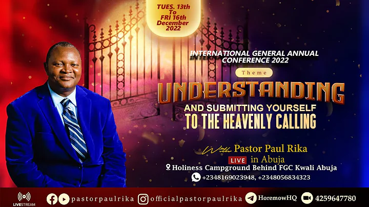 INTERNATIONAL HOLINESS GENERAL CONFERENCE 2022 (DAY 4 MORNING SESSION)