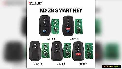 KEYDIY KD ZB3534 ZB36234 Smart Key ZB Series Multiple Remotes for KDX2 KDMAX Programmer