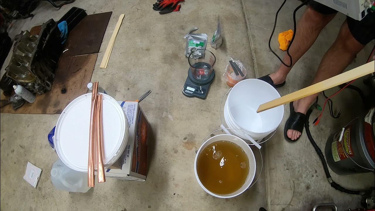 Gold Zinc Plating Tutorial Part 2 Yellow Chromate How to DYI The Rusty Barnacle ITR 98