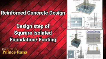 Design step of square isolated footing | foundation - part 2 (Reinforced concrete design) Dcrust
