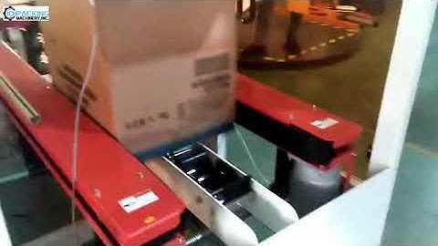 Automatic empty box case erecting forming making machine box erector line