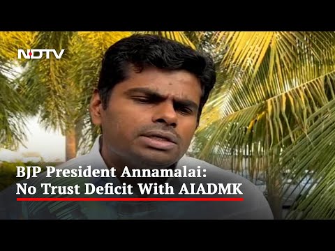 No Trust Deficit With AIADMK, Says Tamil Nadu BJP President Annamalai