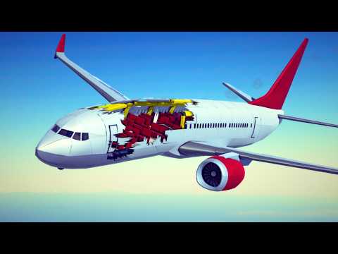 Real Airplane Disasters and Crashes #27 | Besiege
