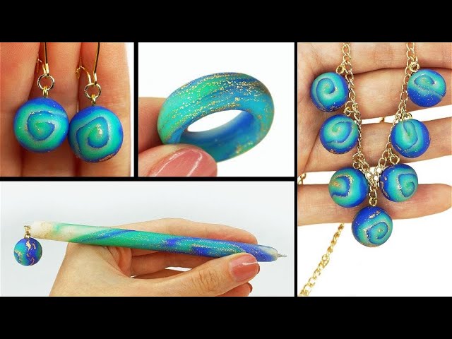 How to Make Polymer Clay Mokume Gane Cabochons for Jewelry - FeltMagnet