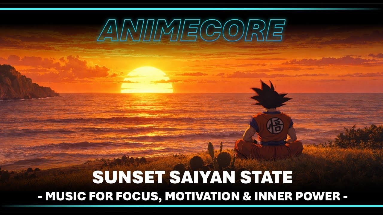 🧠 Animecore 🎧 Sunset Saiyan State - Music for Focus, Motivation & Inner Power