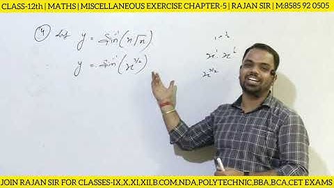 Miscellaneous Exercise chapter 5 class 12 maths