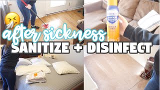 Sanitize & disinfect after sickness ...