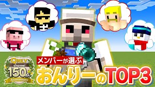 【マイクラ】ドズル社メンバーが考えた『おんりーに関するベスト3』すべて当てるまで終われません!
