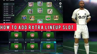 How to add Extra line up Slot in fc mobile  | add fommation Net Worth