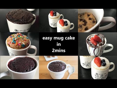 8-easy-&-yummy-mug-cake-recipes-in-2-mins-|-8-mug-cakes-you-can-bake-in-just-minutes-#piyaskitchen
