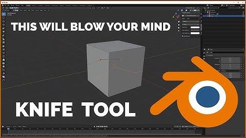 SECRETS OF THE KNIFE TOOL IN BLENDER (Super Fast Mini Tutorials)