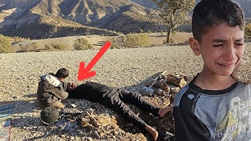 Survival in the mountains: a nomadic teacher getting sick while helping a garbage collector child