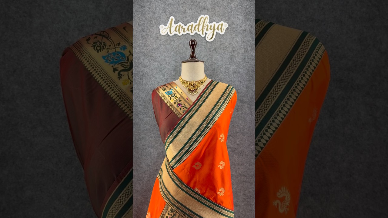 Traditional Paithani Kadiyal Border Saree