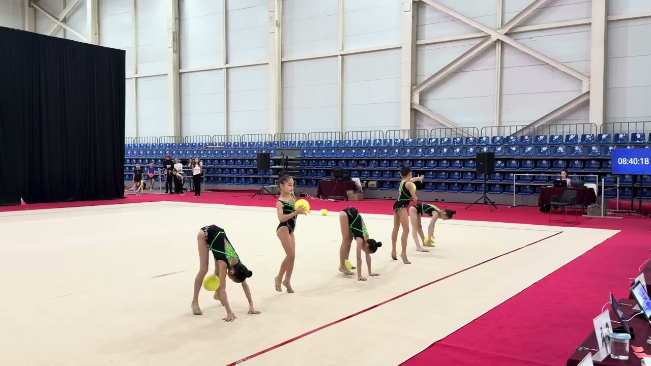 Чемпионат города Алматы по художественной гимнастике. Команда Eveline. ШХГ MGS. Мяч.