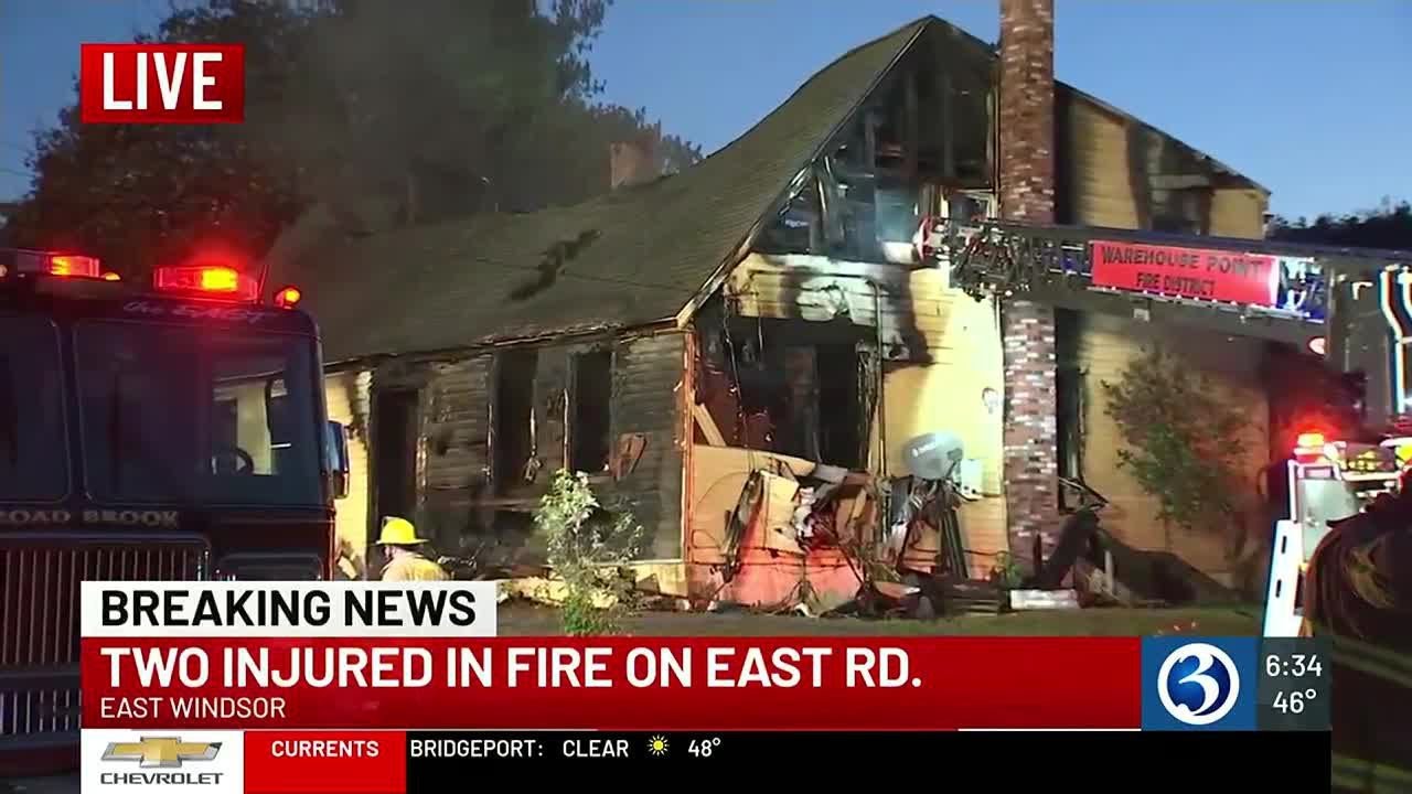 BREAKING: One person hospitalized from house fire in East Windsor - YouTube