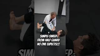 A simple sweep from half guard no one expects! #bjj #grappling #jiujitsu