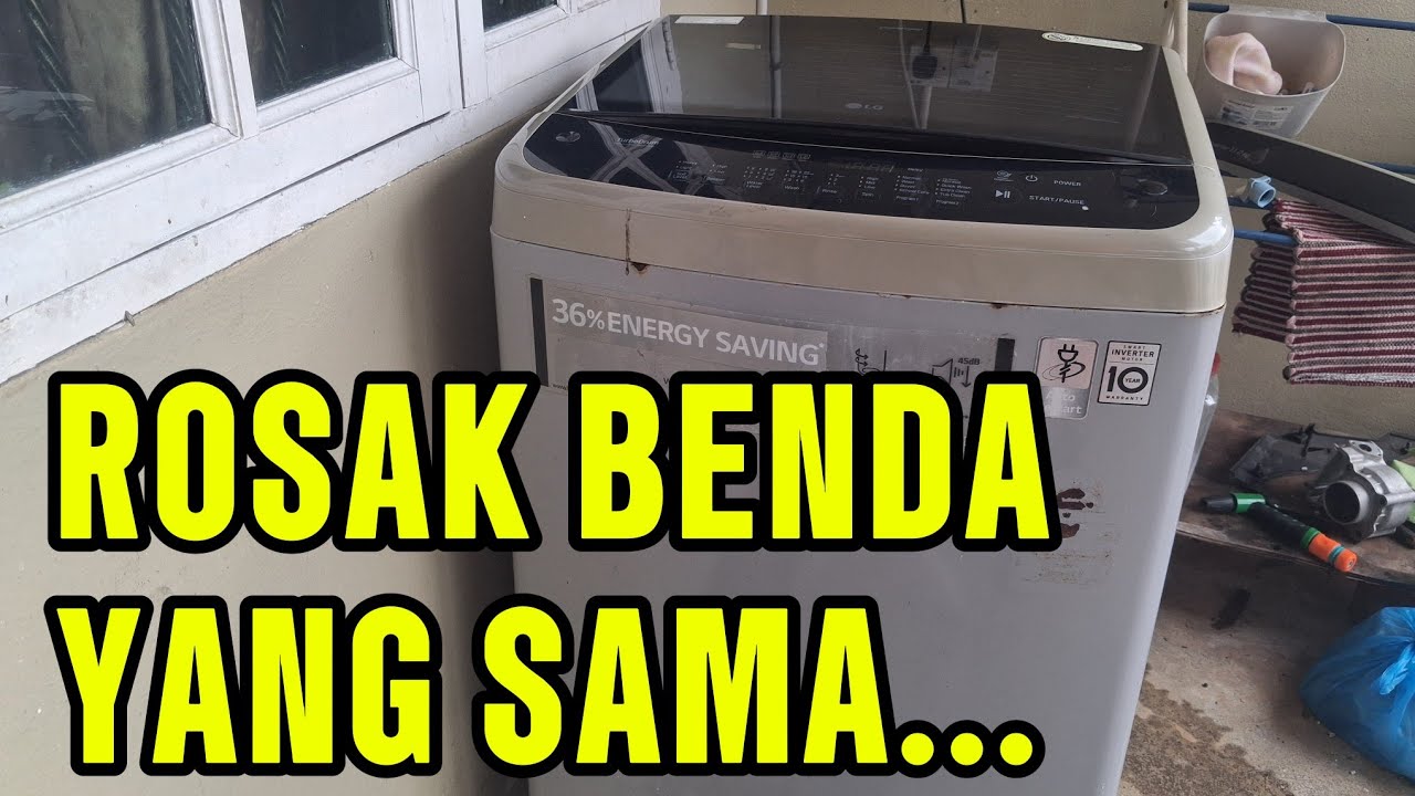 Masalah Mesin Basuh LG Tak Spin 