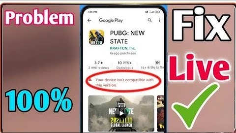 pubg new state your device isn