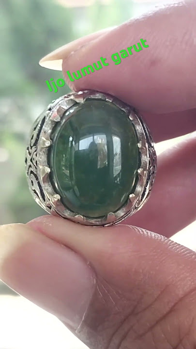 Cincin akik ijo lumut garut