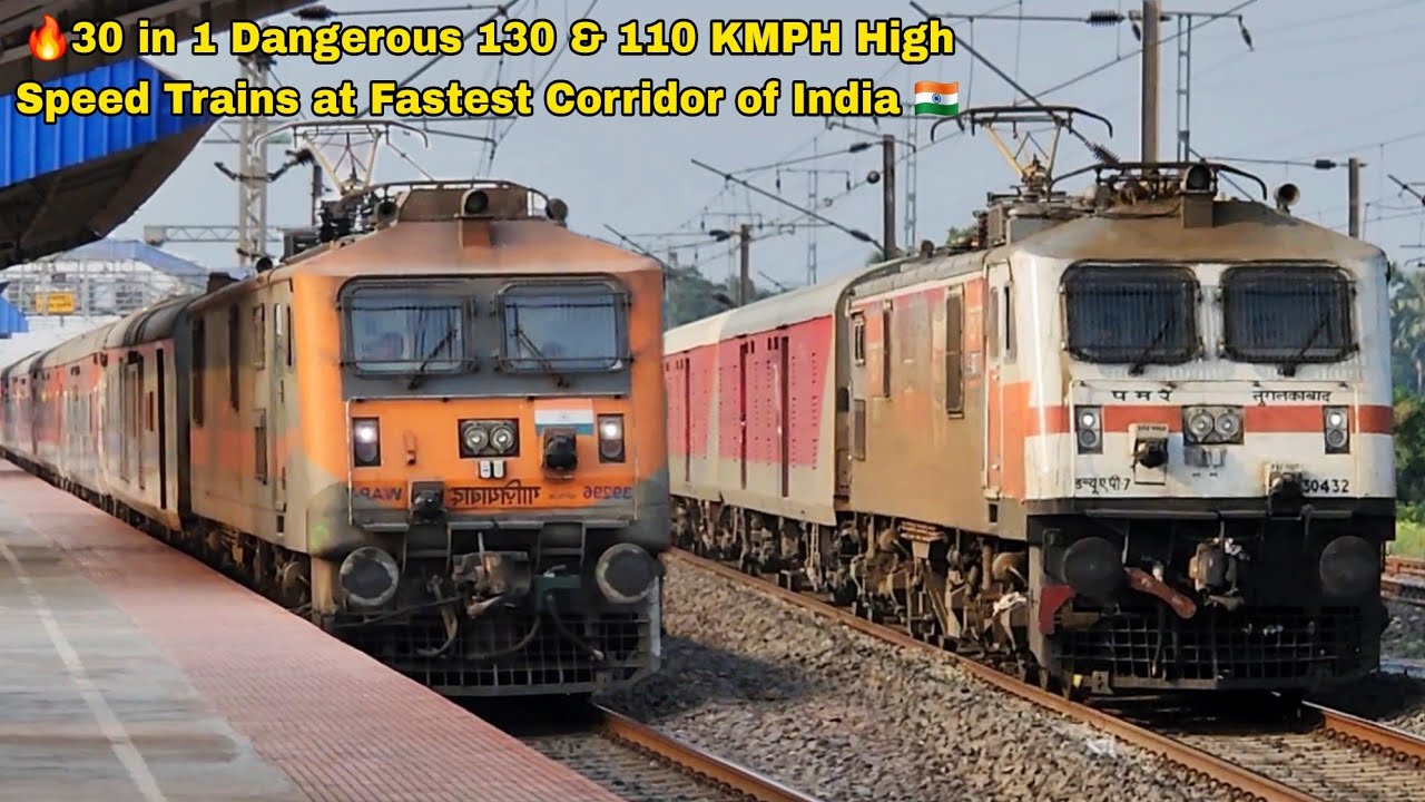 🔥PUSH PULL AMRIT BHARAT + AGARTALA HUMSAFAR 130 & 110 KMPH High Speed Trains at Fastest Corridor 🇮🇳