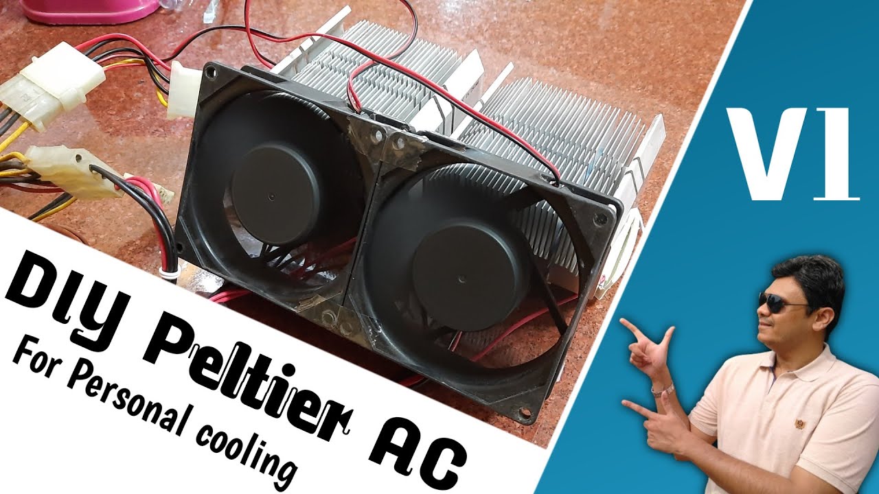 [Eng] DIY Peltier Micro AC V1 | ThermoElectric personal cooling system attempt 1