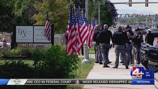 Memorial procession held for two fallen firefighters who battled Widemouth 2 Fire