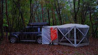 ☔️Отдохните здесь под шум дождя. проливной дождь, уютное укрытие, отдых, еда, АSMR