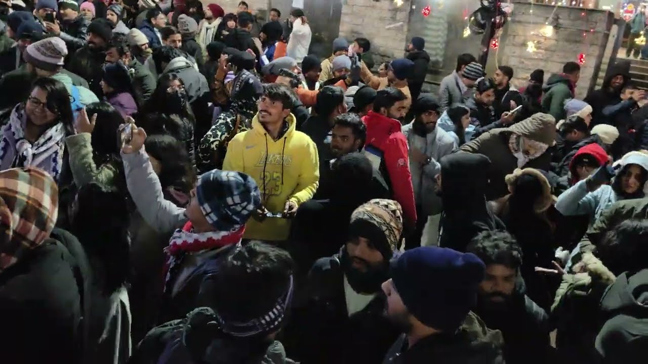 manali Christmas new year night dance || Family events 