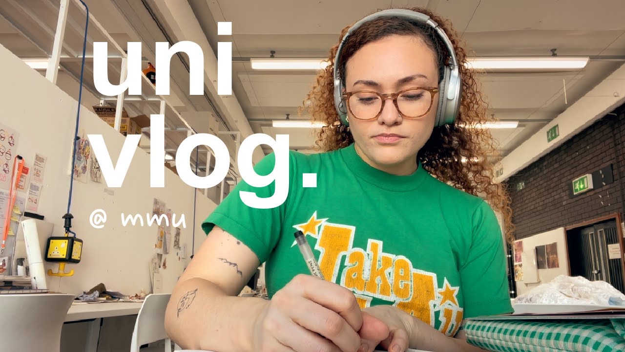 UNI VLOG 💻☕️ reading week + art school deadlines @ mmu