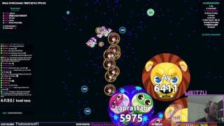 [ Agar.io ] EU server random pro teaming real time split run
