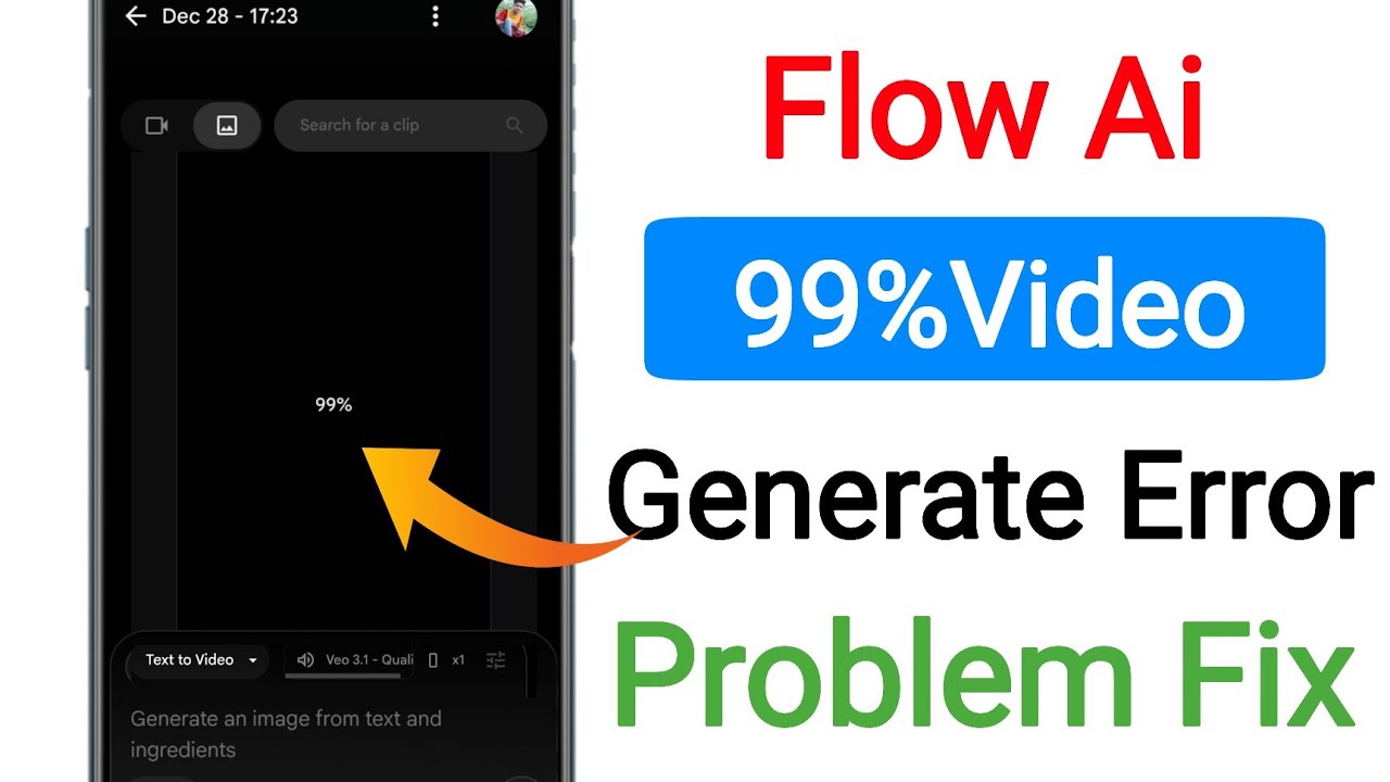 Google flow 99 problems || flow 99% 100% Solve || Flow ai se video nahi ...