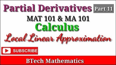 Local Linear Approximation