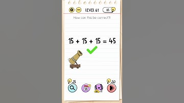 How can this be correct?|| level 61|| tricky puzzle|| #braintest #games #braintesttricky