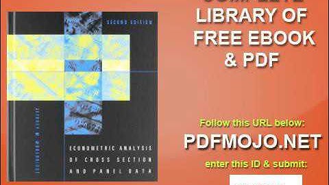 Econometric Analysis of Cross Section and Panel Data