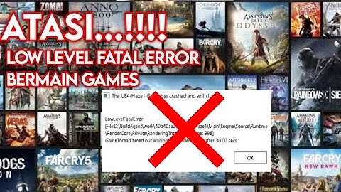 Atasi low level fatal error saat bermain games pc/komputer/laptob #gamespc #pckentang #pcgaming