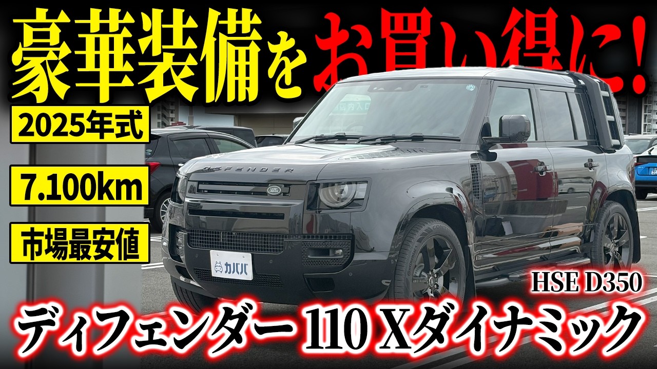 Fully Equipped] A Land Rover Defender 110 with blackout