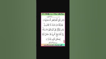 سورة الطلاق - سورة 65 - اية 03-02