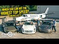 Which Of Our Dream Cars Can Hit The Highest Top Speed? (And Beat A Jet?)| Car Trek S5E2