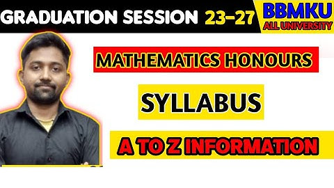 bbmku_UG_ maths hons. syllabus Sem-1(4 year Graduation) session _2023 -2027
