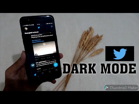 CARA MERUBAH TAMPILAN TWITTER JADI DARKMODE || MODE GELAP TWITTER SANGAT MUDAH || SEMUA TYPE ANDROID