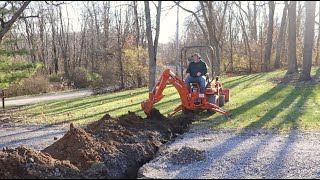 #960 Ripping Across Driveway, Digging Trench and DAY 1 in the Woods